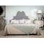 King Upholstered Panel Headboard