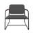 Whythe Modern Upholstered Steel Accent Chair in Black-981651036-981651037