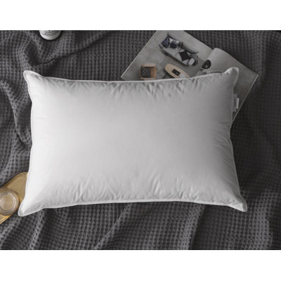 Medium Support White Duck Down Pillow