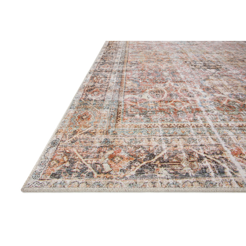 Adrian Charcoal Timeless Oriental Runner Rug 24" x 60"