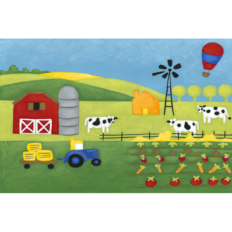 Storybook Farm by Chariklia Zarris - Wrapped Canvas Art Prints, 30cm H x 46cm W x 3.8cm D