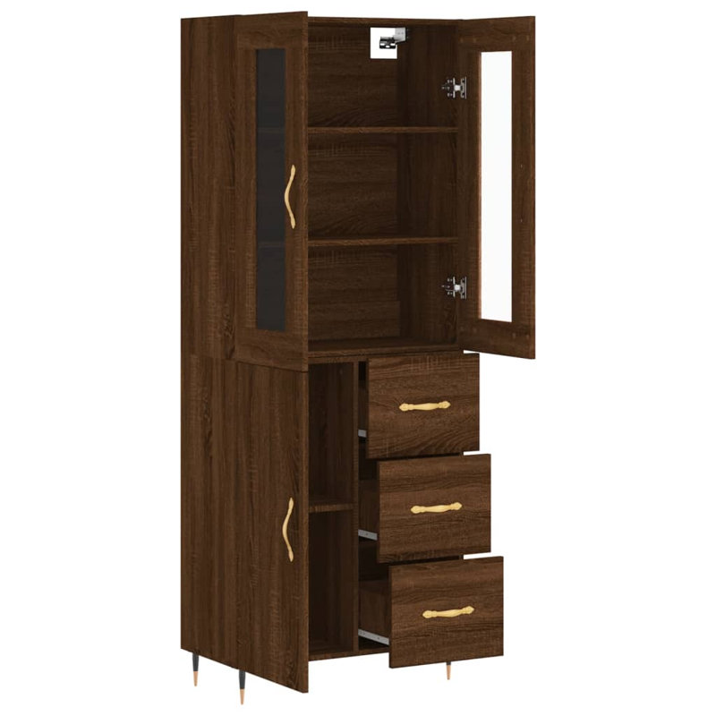 69.5cm Sideboard, Brown Oak