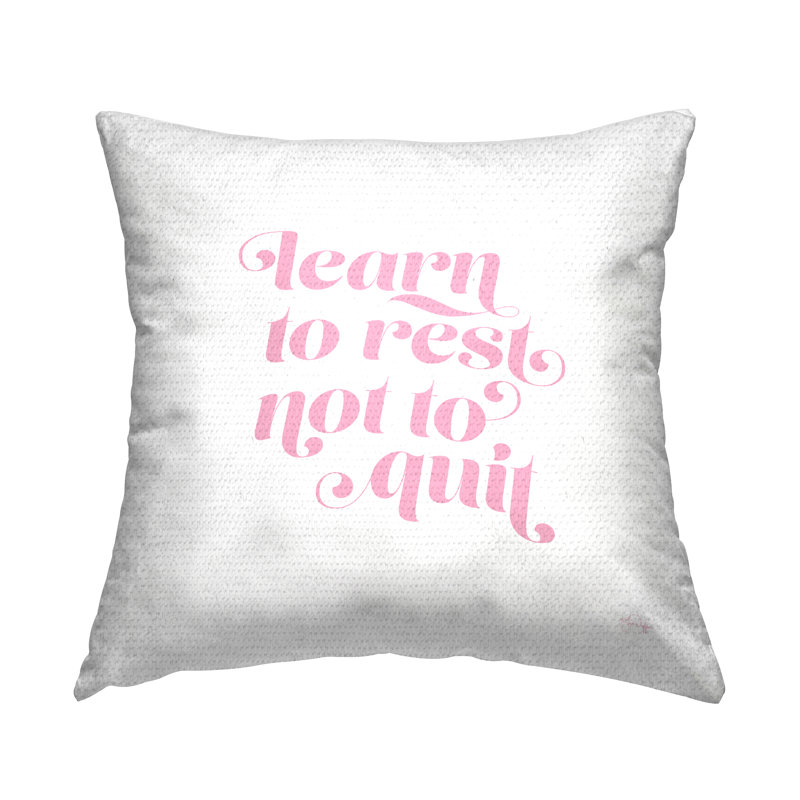 Coussin extérieur "Apprendre à se reposer"