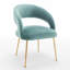 Chaise avec accoudoirs en velours Lokelani-1908243614-1936702233