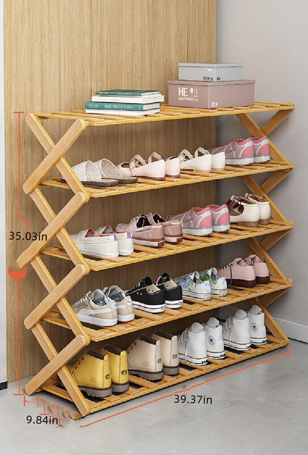 Wooden Shoe Shelf – Horderly