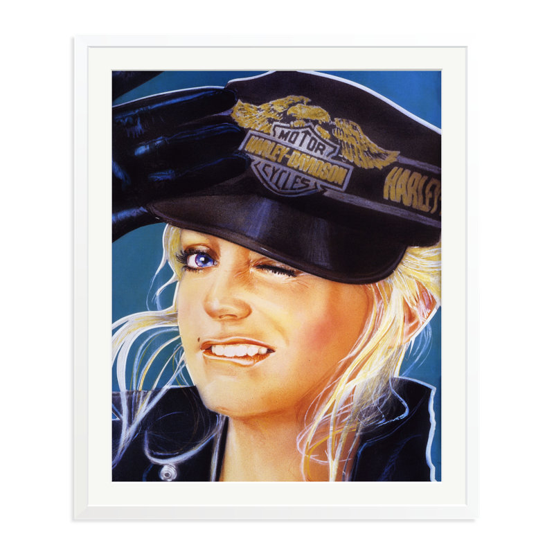 Goldie Hawn, 38" H x 32" W, White
