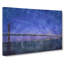 San Francisco Oakland Bay Bridge Painting - Wrapped Canvas Print-56654412
