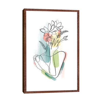 Flowerhead Femme No. 2 1 Piece Wall Art on Canvas