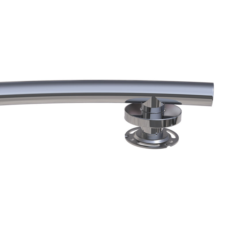 Wave Designer Grab Bar, 3.5" H x 36" W x 1.25" D, Polished Chrome