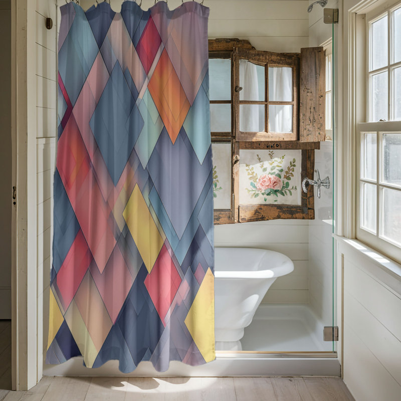 Subtle Design - Rideau de douche Premium, H 74 po x l 71 po