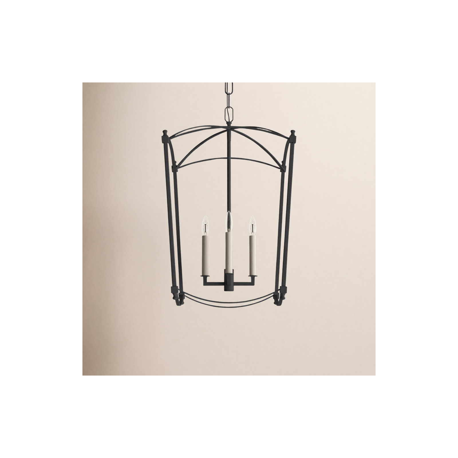 Olive 4-Light Lantern Chandelier, Smith Steel