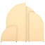 Arche de fond demi-ronde de 1,8 m (6 pi), en spandex double face, bleue-134192144-134192147