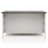 Off-White And Dark Counter Height Dining Table With Storage Cabinet Base, Solid Wood, Ideal For Modern Farmhouse Decor