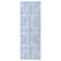  Washable Non-Slip Rug - Blue / Ivory Striped Area Rug for Living Room, Bedroom, Dining Room, and Kitchen