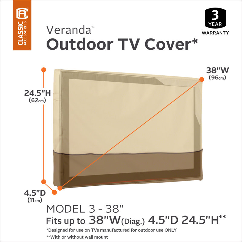 The Twillery Co.® TV Enclosure, 24.5" H x 38" W x 4" D