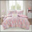 Ensemble d'édredon à imprimé métallique avec coussin décoratif double / grand