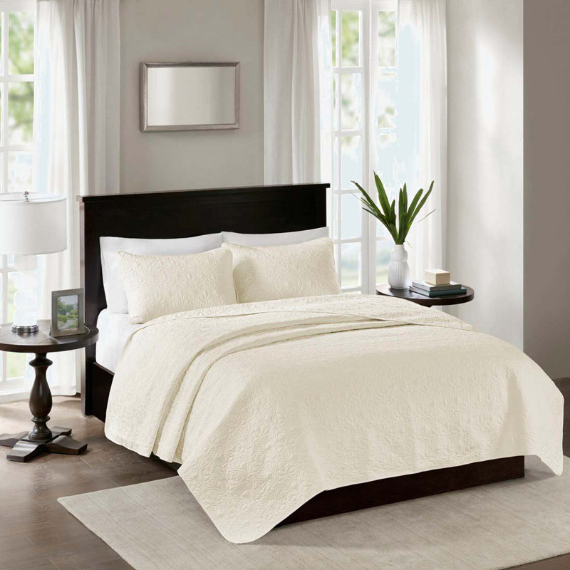 Reversible Set, Cream, King/California King Quilt