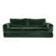 Canapé-lit futon convertible de 76 pouces avec revêtement en velours côtelé nuageux-10355893