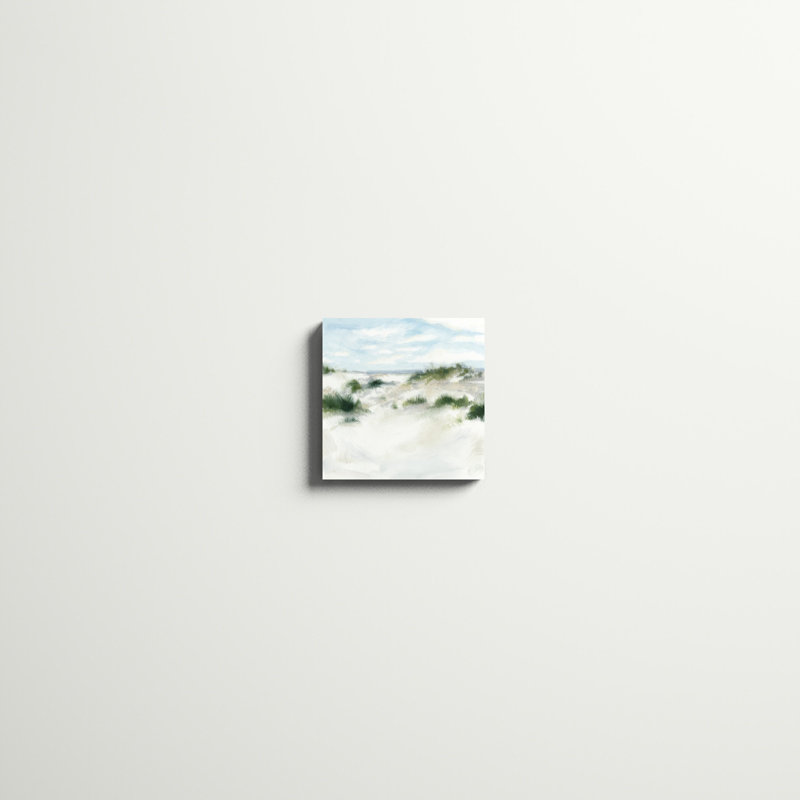 «White Sands I», peinture sur toile tendue, H 12 po x l 12 po