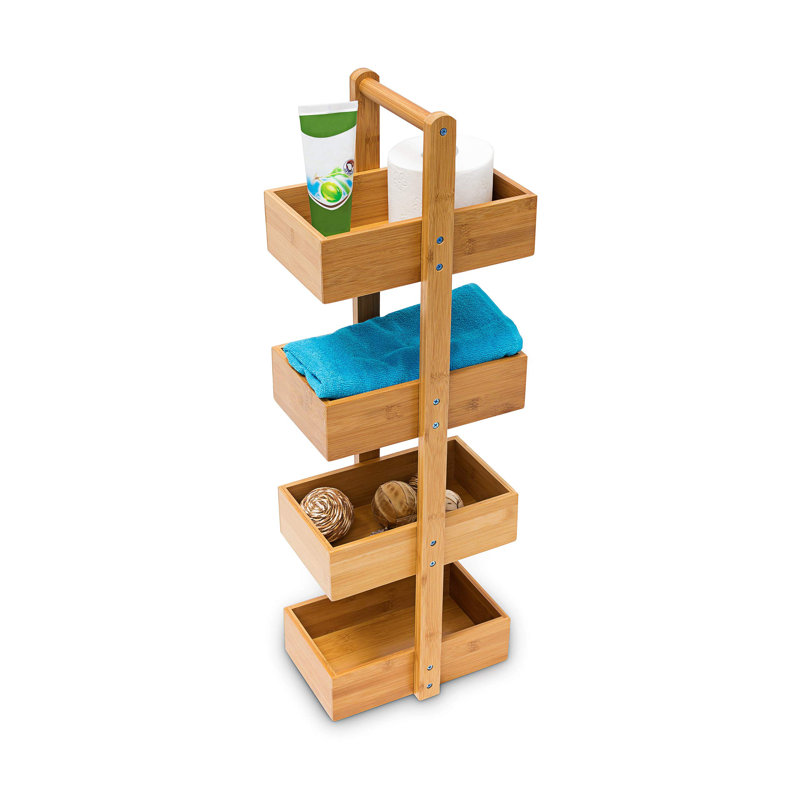Bamboo Freestanding Bathroom Shelves