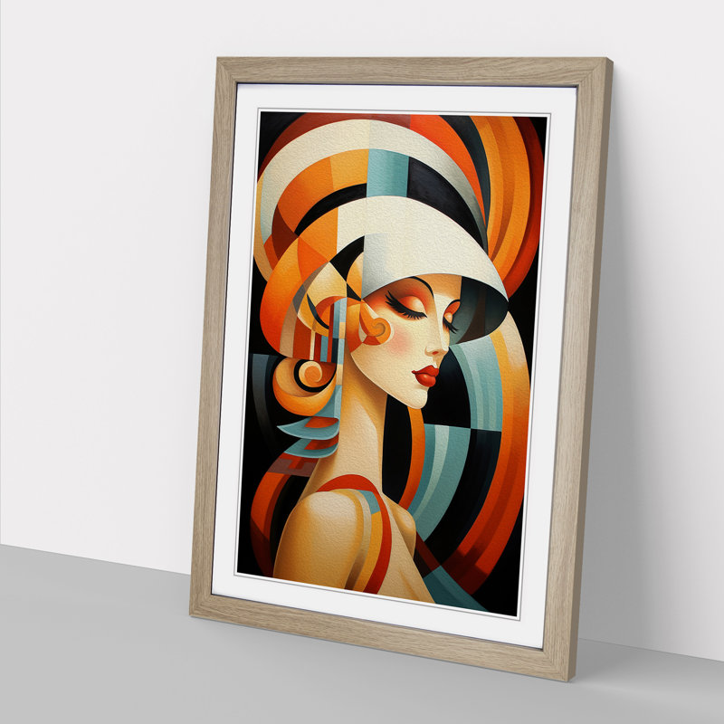 Single Picture Frame Print on Wood, Oak Framed, 64cm H x 46cm W