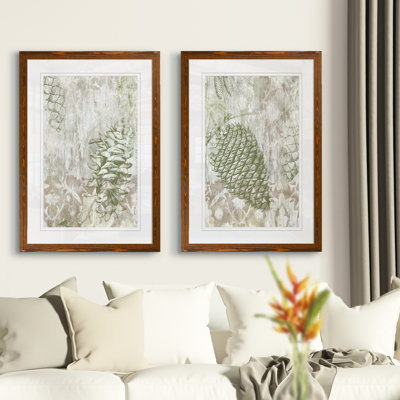 " Pinecone Fresco I " by Antonyus Bunjamin (Abe) 2 - Pieces