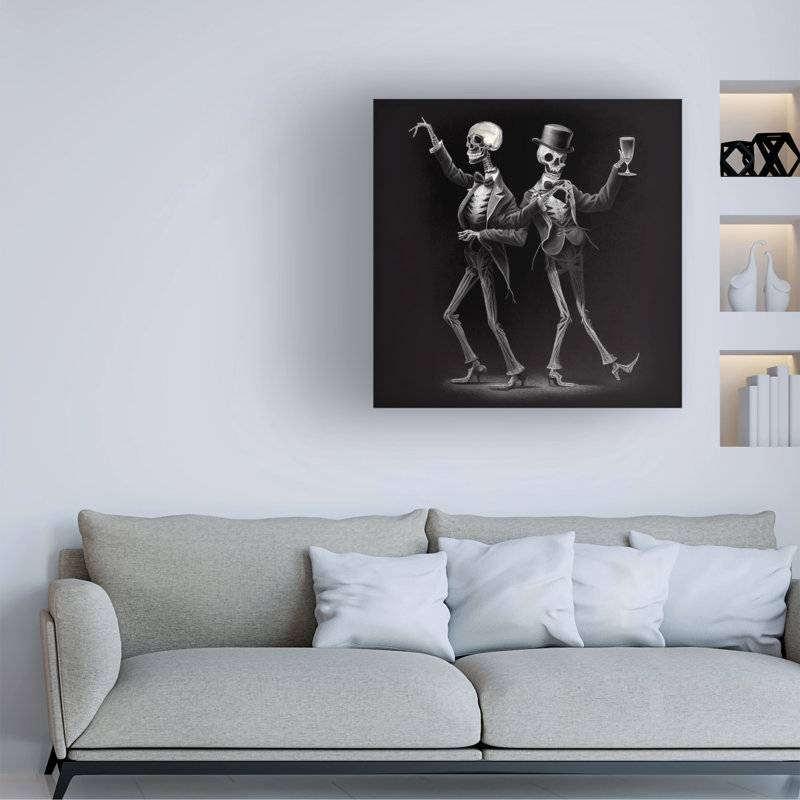 Art sur toile Sasha Skeleton III, H 35 po x l 35 po