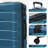 24 Inch Hardshell ABS Checked Luggage, Durable Expandable Travel Suitcase With Spinner Wheels, TSA Lock