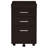 3-Drawer Mobile File Cabinet