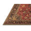 Tapis oriental brun en laine et polyester tissé à la machine 7 pi x 10 pi Jelon