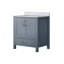 Meuble-lavabo de salle de bain 30 po X P 22 po D, avec plateau en marbre de Carrare-117844333