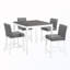 Ensemble de table de salle à manger 5 pièces avec 4 chaises-129703428-129703426