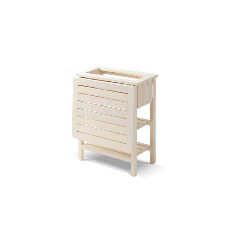 Rectangular 63Cm L Outdoor Side Table, White