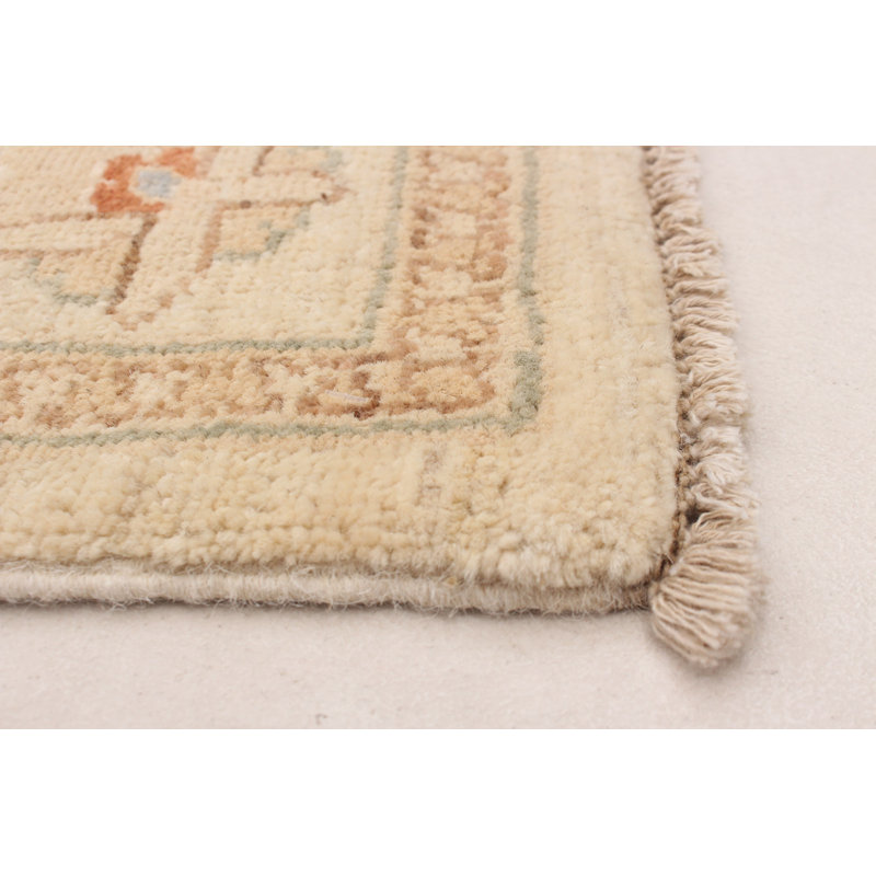 Tapis ivoire Peshawar Oushak 4 pi 10 po x 6 pi 8 po