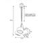 Luminaire suspendu sphère 3 lumières Celina