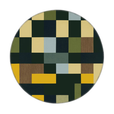 Tiled Greenery Indoor And Outdoor Area Rug