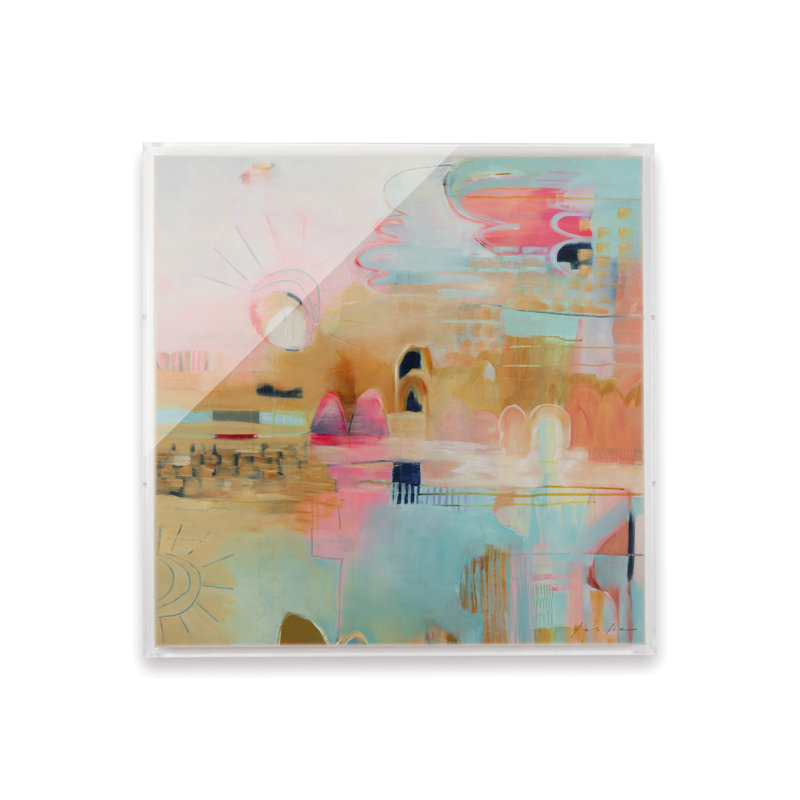 Mirage par Leslie Gaworecki, H 28 po x l 28 po, Boîte-cadre