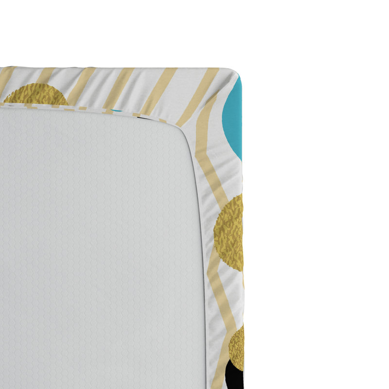 Microfiber Polka Dots Fitted Sheet, Twin Fitted Sheet