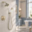 Système de douche complet pour salle de bain avec valve brute et pomme de douche à effet pluie-74860094