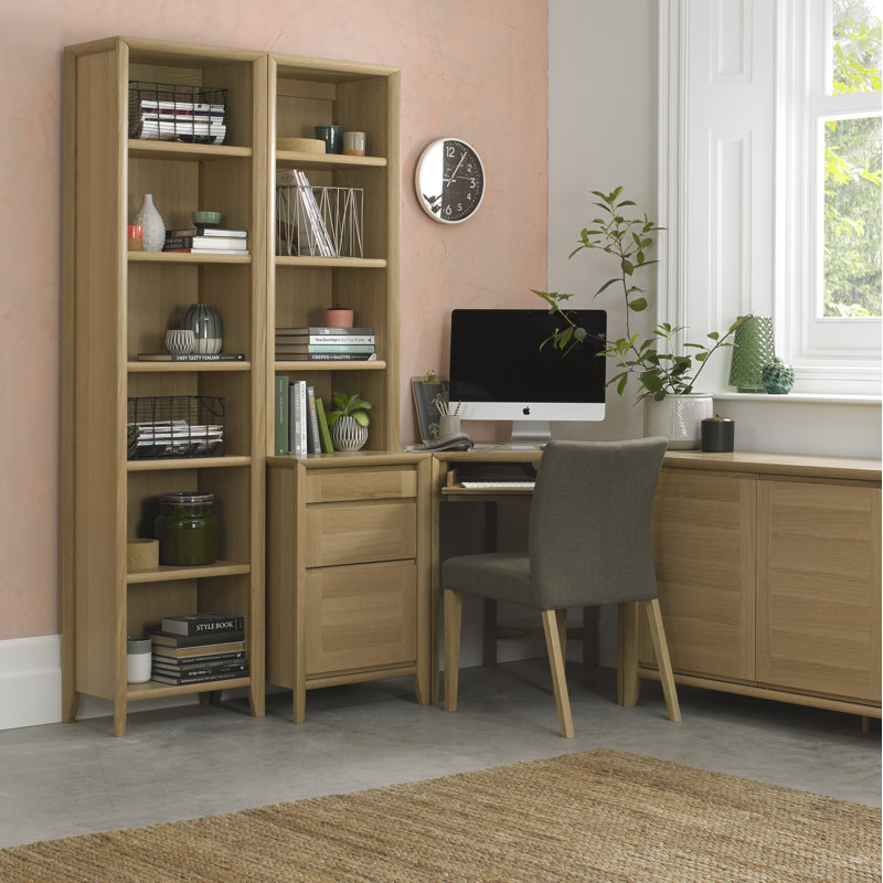 Izzie 199.9cm H Boat Bookcase, Oak