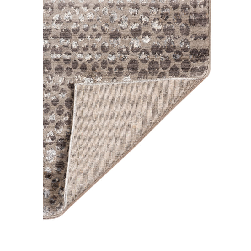 Tenaya Transitional Animal Print Premium Polyester High-Low Performance Area Rug, Rectangle 3'11' x 5'7"