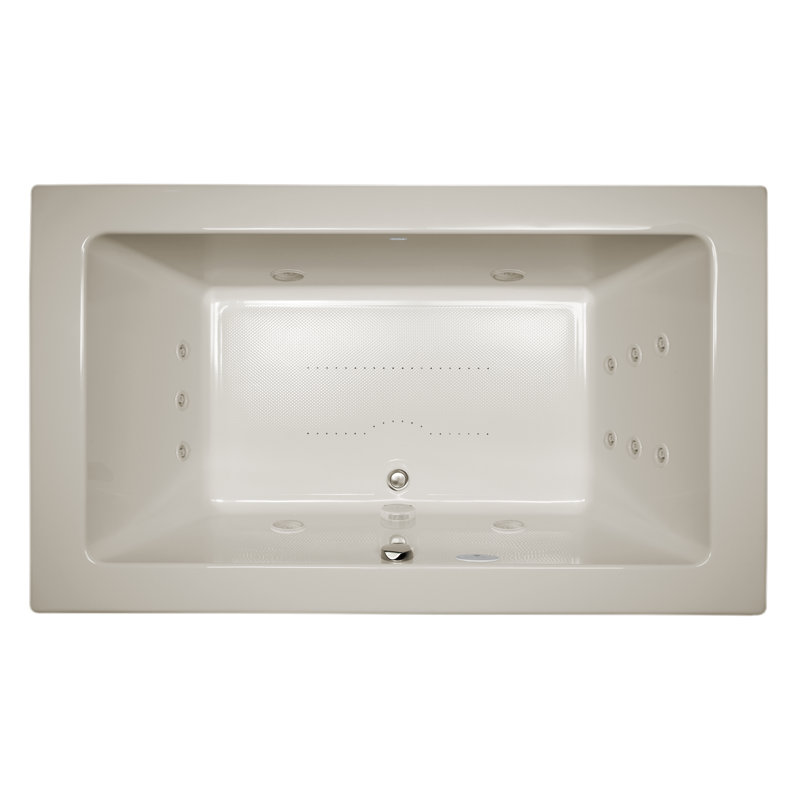 Sia® 72" x 42" Drop In Combination Bathtub, Oyster
