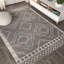 Tapis gris / crème Amir Moroccan Beni Souk-1999294653
