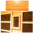 Wood Home Hybrid Sauna for 2 Person, Far Infrared & Steam Dual System Indoor Traditional Saunas, 1900W/3.5KW, 9 Heating Elements and Heating Stove, Speaker, Oxygen Bar, Water Bucket, Rocks, Hemlock