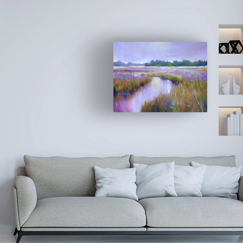 Art sur toile, "Jennifer River" par Jennifer Taylor, H 35 po x l 47 po