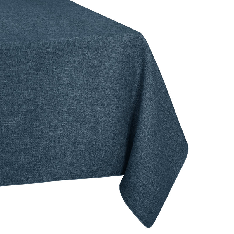 Nappe ronde en polyester Vallejos, Denim, 60 po, rond