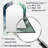 Green Purple Marbled Symphony Arch Wall Mirror-332924342