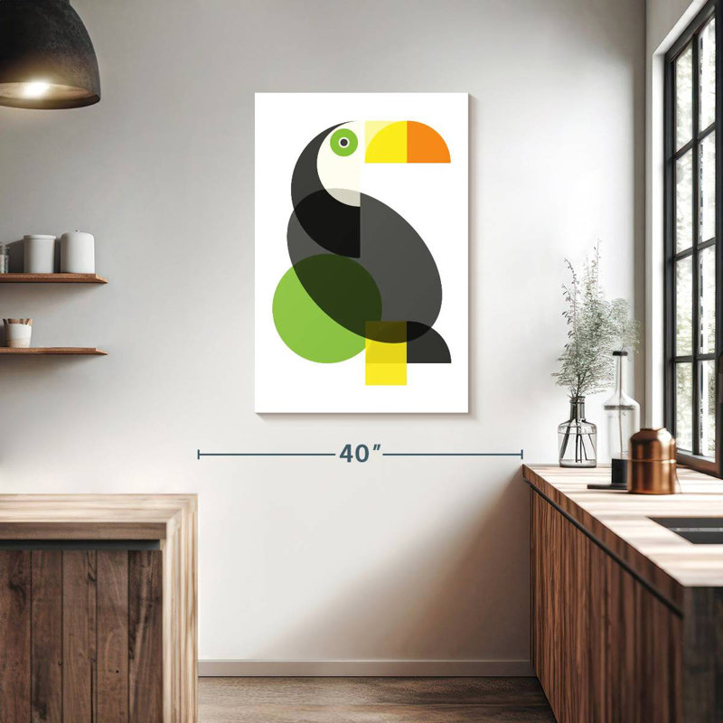 Ashelle Geometric Toucan, 39" H x 26" W