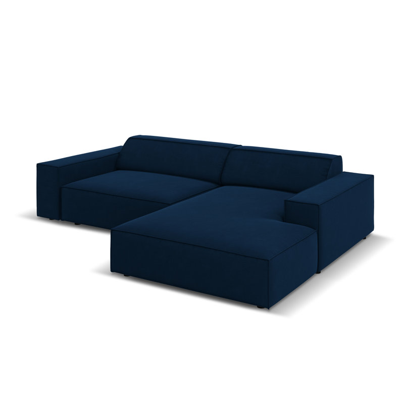 Jodie 3 Seater Corner Sofa, Right Hand Facing, Blue