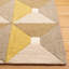 Gilderoy Geometric Hand Tufted Wool/Cotton Area Rug in Gold/Gray-888231360
